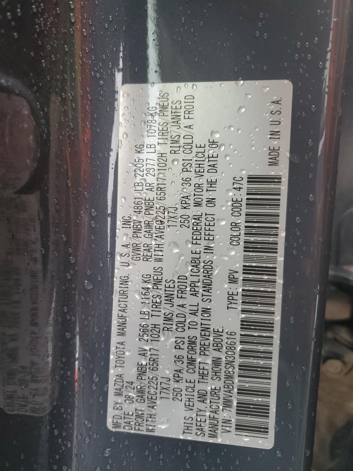 2025 Mazda Cx-50 Premium VIN: 7MMVABDM8SN308616 Lot: 86465385