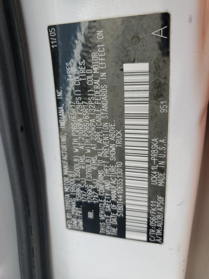 2006 Toyota Tundra Double Cab Sr5 VIN: 5TBDT44106S513010 Lot: 82317805