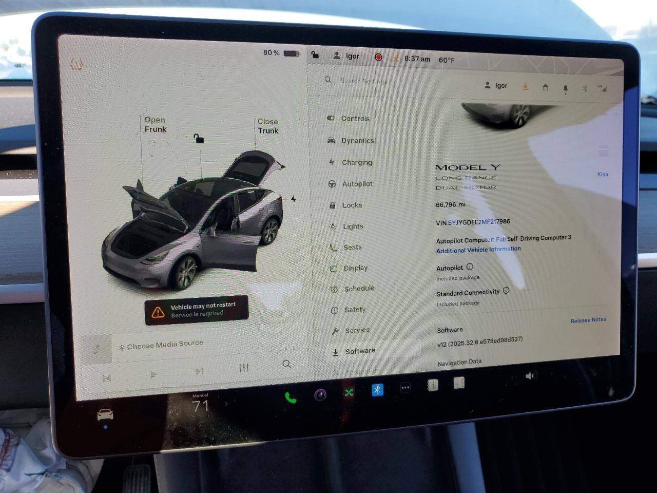 2021 Tesla Model Y VIN: 5YJYGDEE2MF217986 Lot: 82544075