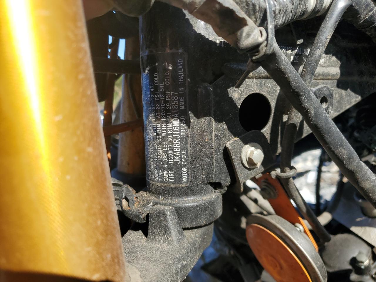 2021 Kawasaki Br125 J VIN: JKABRRJ16MDA18587 Lot: 85751175