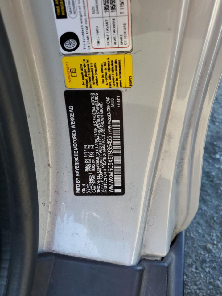 2014 Mini Cooper VIN: WMWXM5C5XET935455 Lot: 81957815