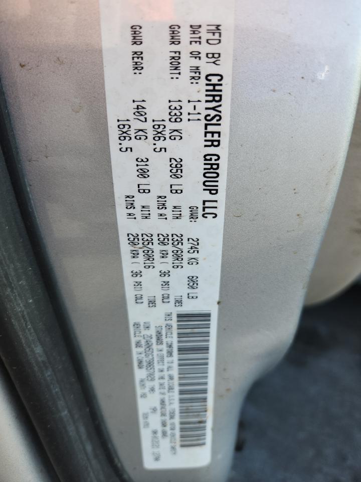 2011 Dodge Grand Caravan Crew VIN: 2D4RN5DG7BR657029 Lot: 85135995