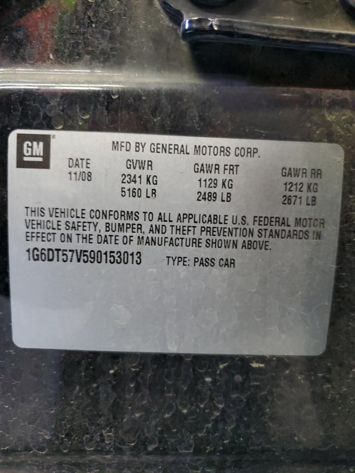 2009 Cadillac Cts Hi Feature V6 VIN: 1G6DT57V590153013 Lot: 82676775