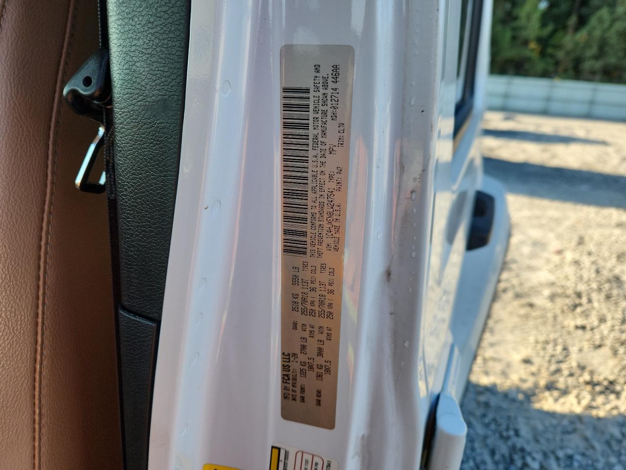 2020 Jeep Wrangler Unlimited Sahara VIN: 1C4HJXEN8LW247541 Lot: 84644725