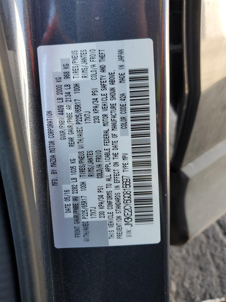 2016 Mazda Cx-5 Touring VIN: JM3KE2CY6G0815697 Lot: 86648255