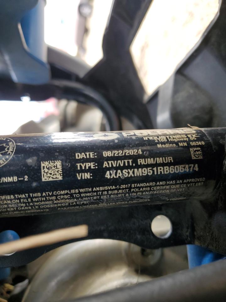 2024 Polaris High Lifter Efi 4X4 VIN: 4XASXM951RB606474 Lot: 90829285