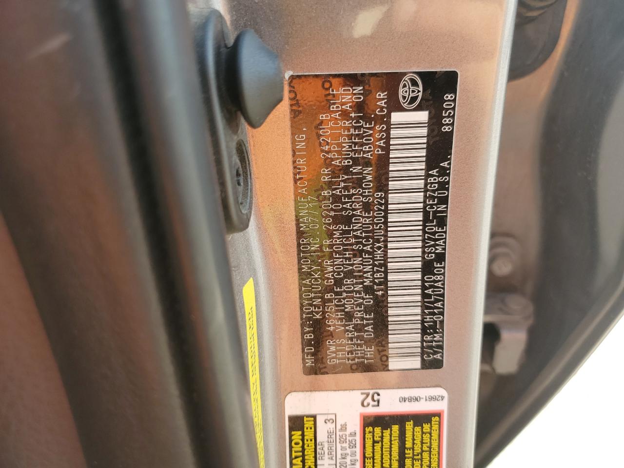 2018 Toyota Camry Xse VIN: 4T1BZ1HKXJU500229 Lot: 82222705