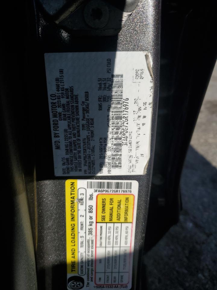 2016 Ford Fusion S VIN: 3FA6P0G72GR176976 Lot: 86518845