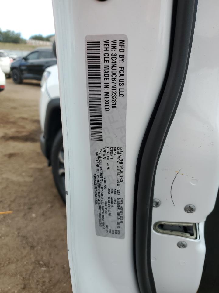 2022 Jeep Compass Limited VIN: 3C4NJDCB7NT232810 Lot: 82296725