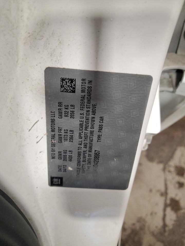 2013 Buick Verano VIN: 1G4PS5SK9D4208957 Lot: 87016895