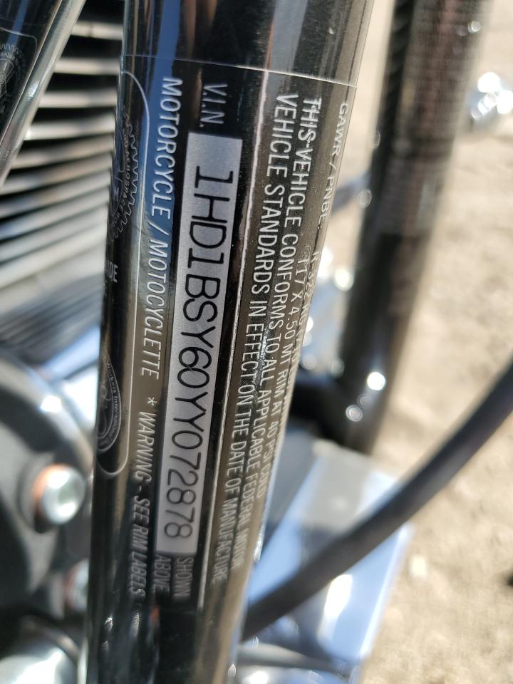 2000 Harley-Davidson Fxstd VIN: 1HD1BSY60YY072878 Lot: 82449495