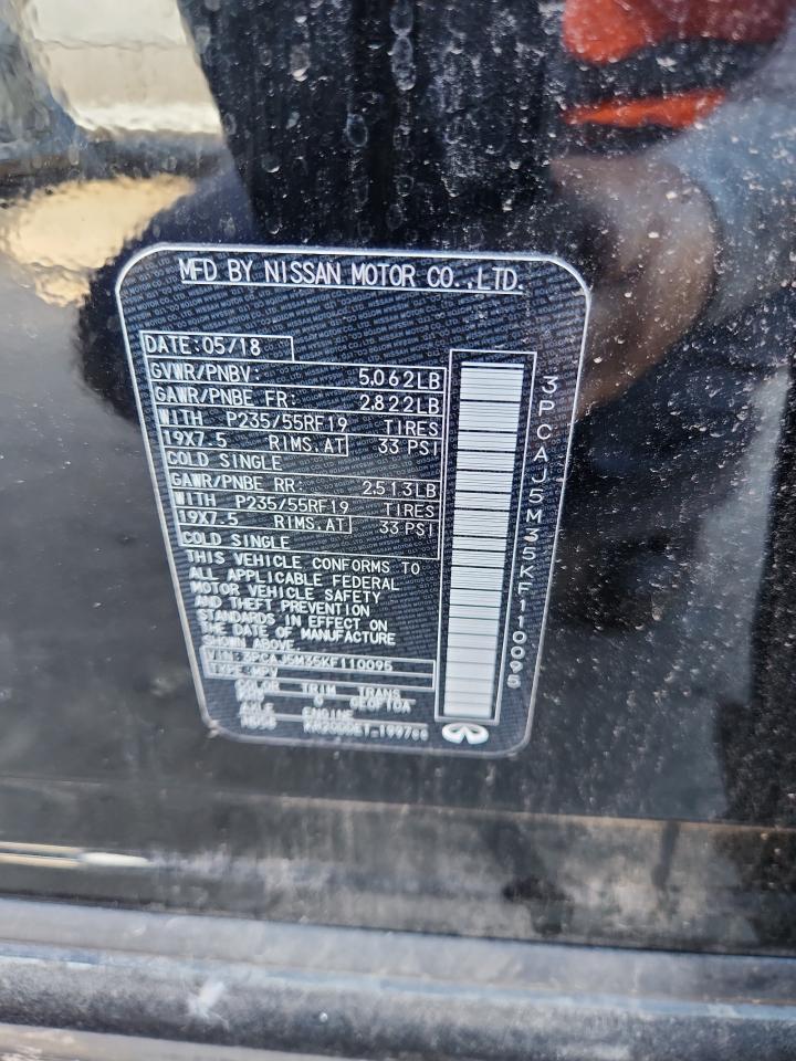 2019 Infiniti Qx50 Essential VIN: 3PCAJ5M35KF110095 Lot: 86310925