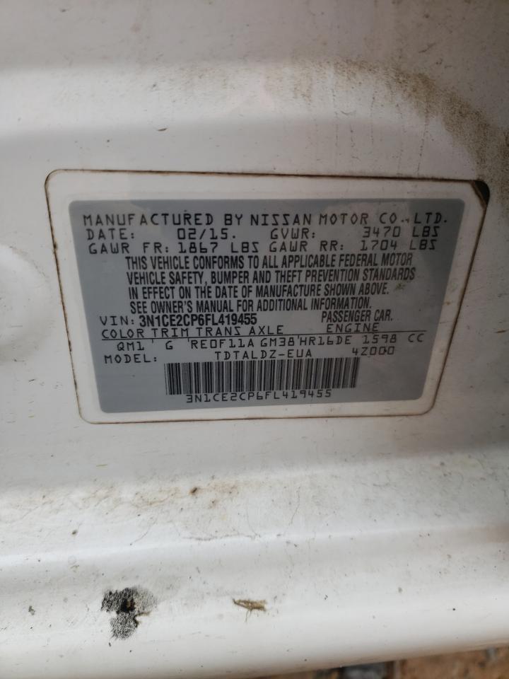 2015 Nissan Versa Note S VIN: 3N1CE2CP6FL419455 Lot: 90882305