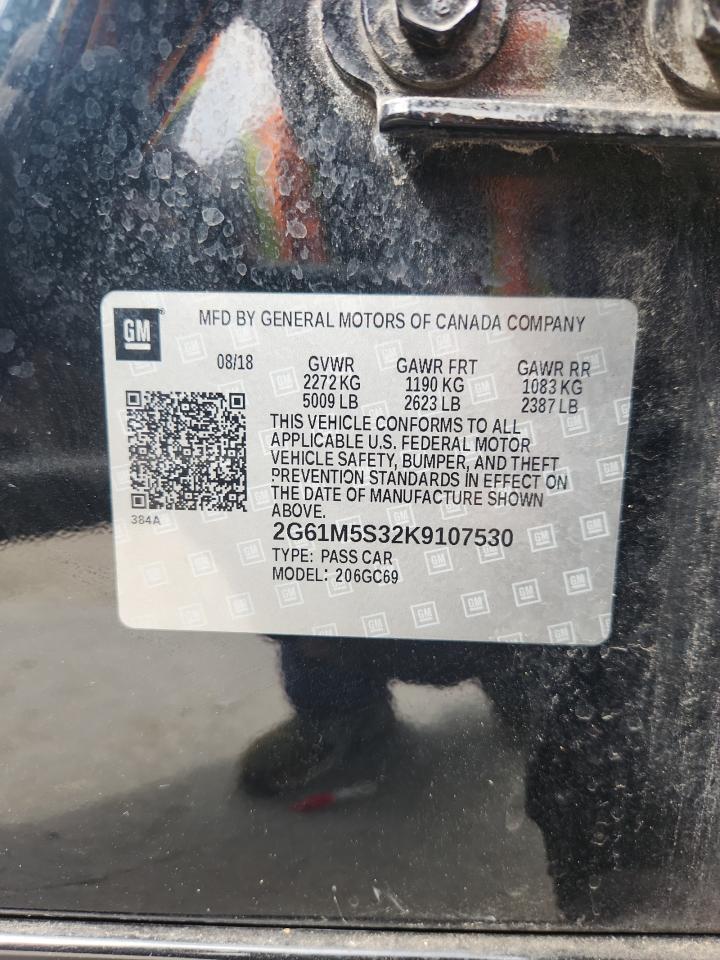 2019 Cadillac Xts Luxury VIN: 2G61M5S32K9107530 Lot: 85187735