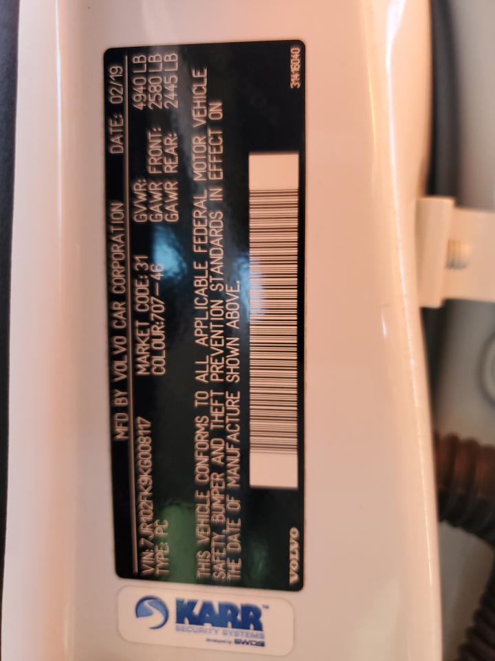 2019 Volvo S60 T5 Momentum VIN: 7JR102FK9KG008117 Lot: 82717985