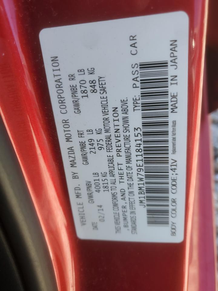 2014 Mazda 3 Grand Touring VIN: JM1BM1W79E1184153 Lot: 86245265