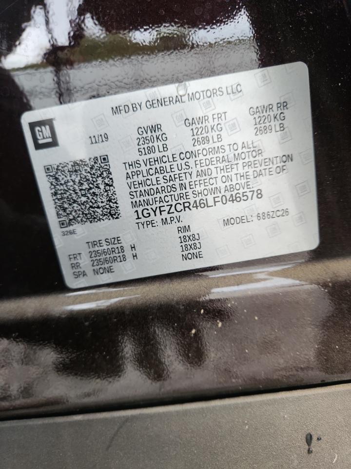 2020 Cadillac Xt4 Premium Luxury VIN: 1GYFZCR46LF046578 Lot: 82759725