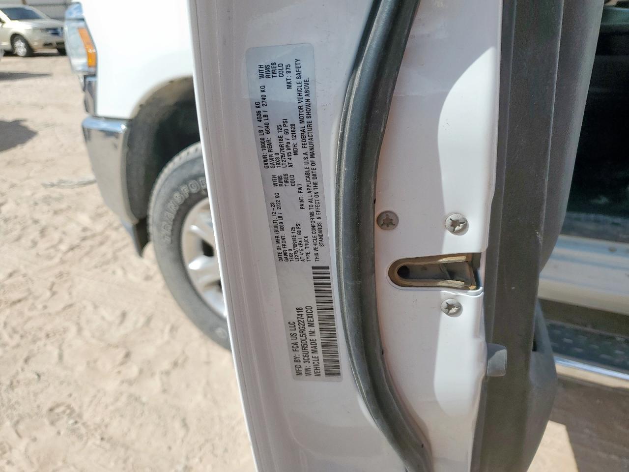 2024 Ram 2500 Big Horn VIN: 3C6UR5DL5RG227418 Lot: 86265095