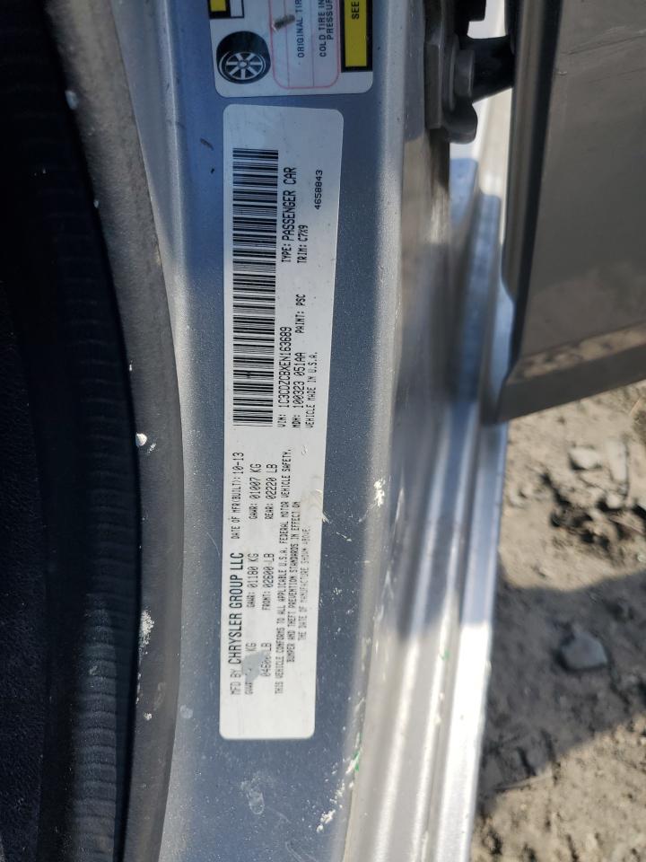 2014 Dodge Avenger Sxt VIN: 1C3CDZCBXEN163689 Lot: 87010075