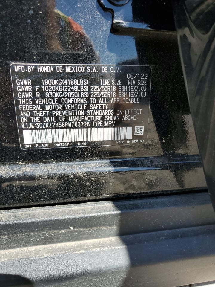 2023 Honda Hr-V Sport VIN: 3CZRZ2H56PM703726 Lot: 84887255