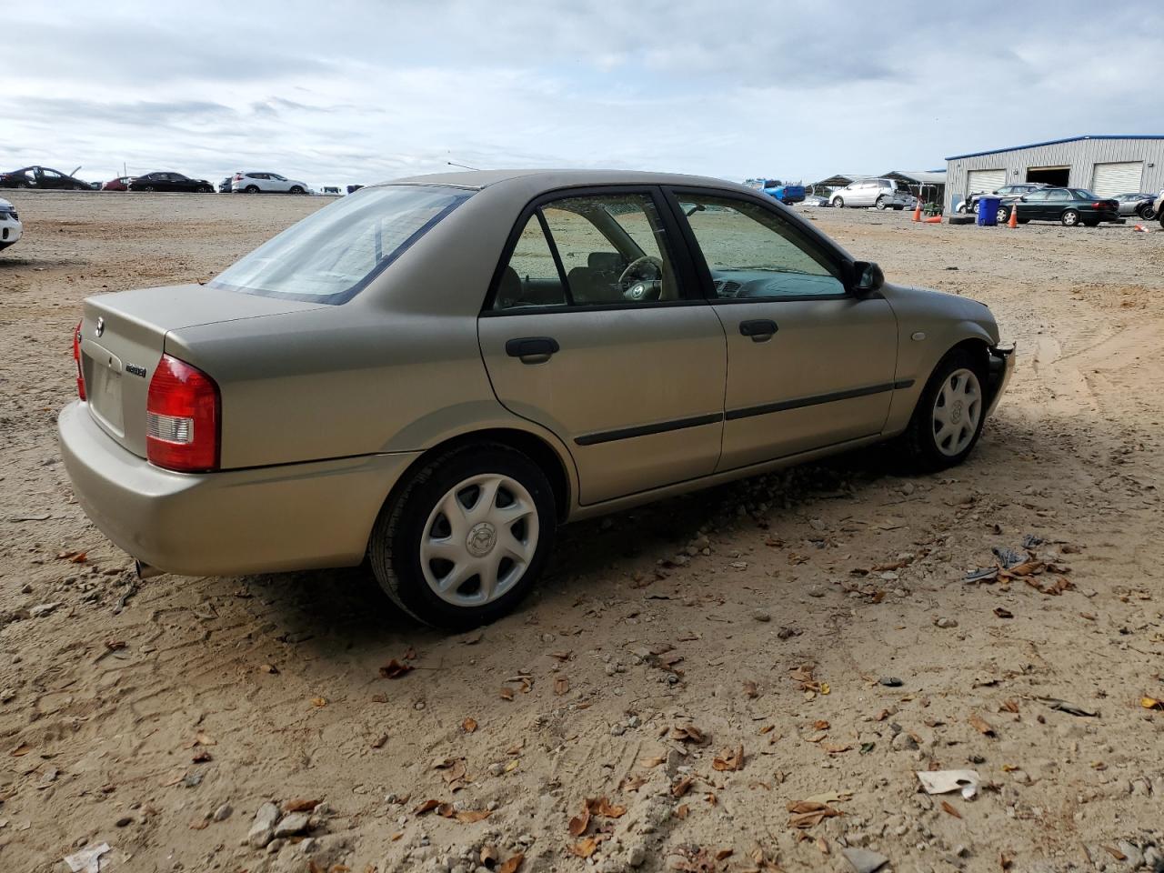 2003 Mazda Protege Dx gold null gas JM1BJ225430210759 photo #4