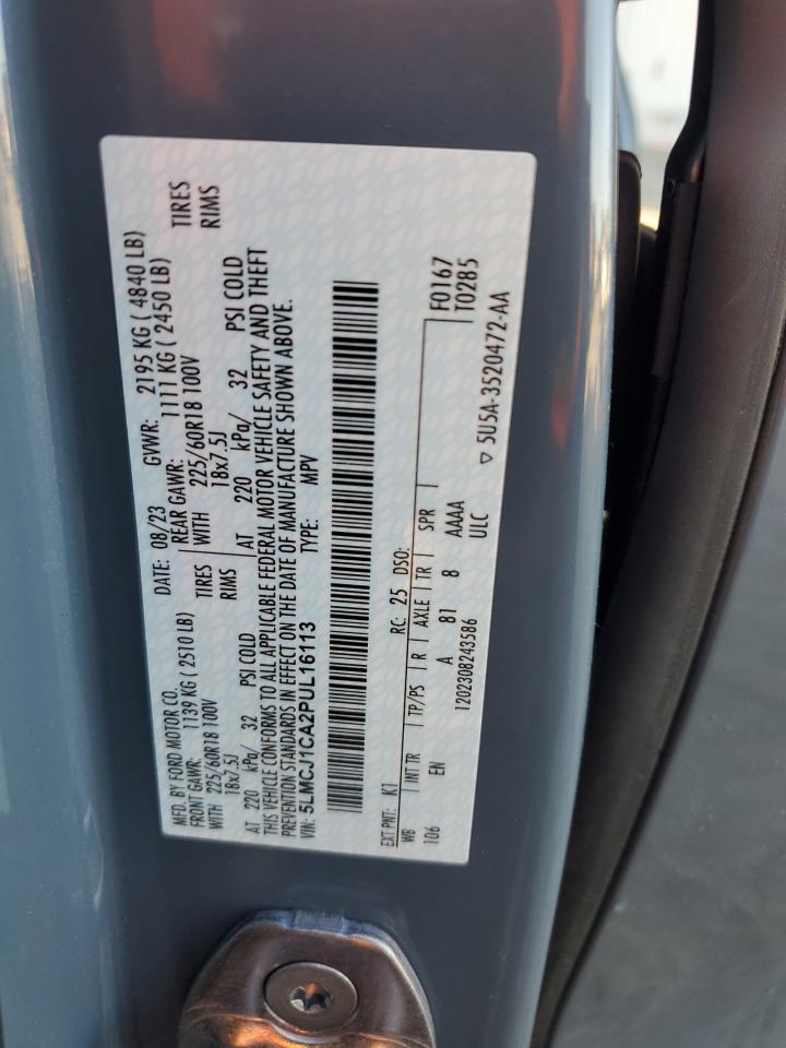 2023 Lincoln Corsair VIN: 5LMCJ1CA2PUL16113 Lot: 85824195