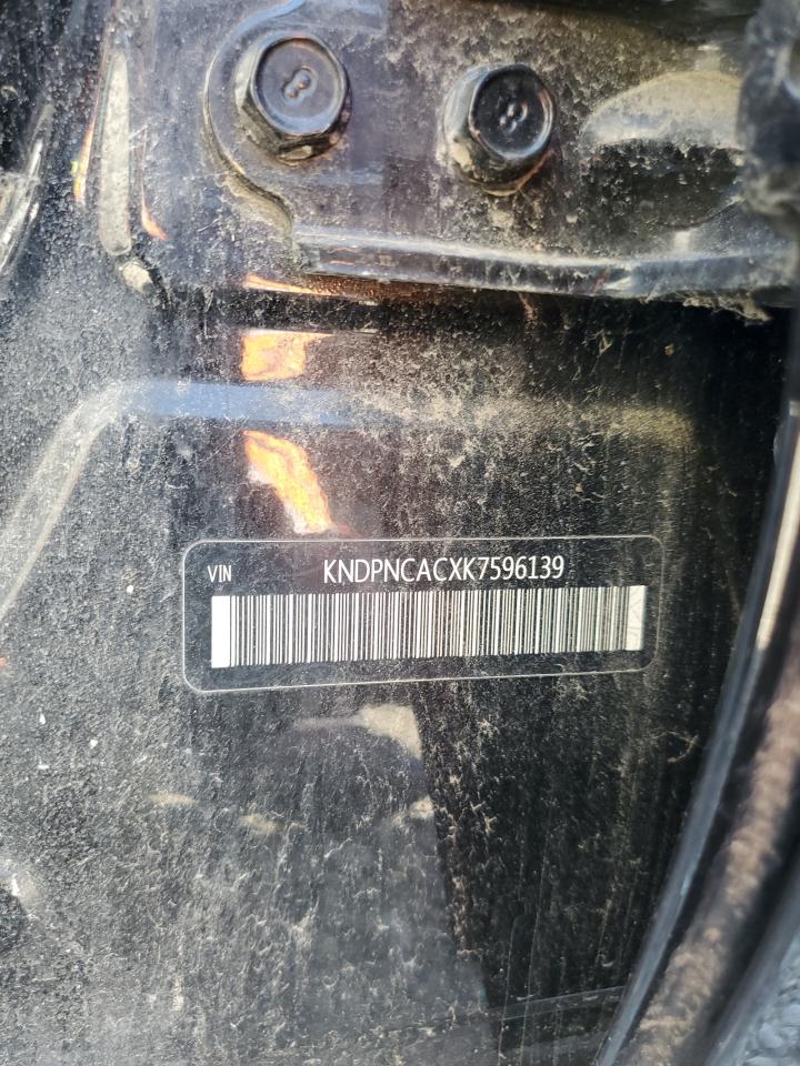 2019 Kia Sportage Ex VIN: KNDPNCACXK7596139 Lot: 85100075