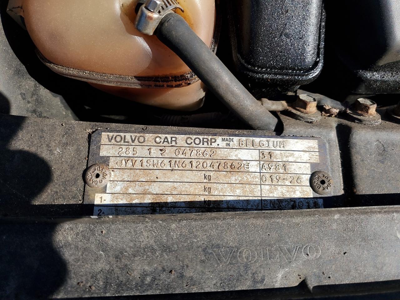 2001 Volvo V70 VIN: YV1SW61N612047862 Lot: 86692145