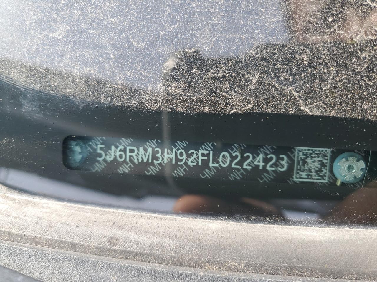 2015 Honda Cr-V Touring VIN: 5J6RM3H92FL022423 Lot: 90367475