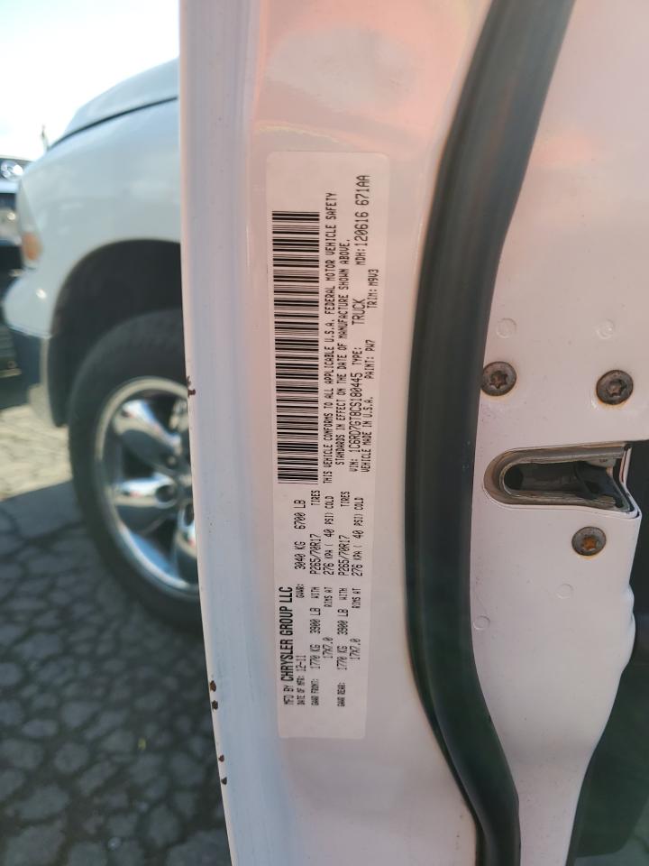 2012 Dodge Ram 1500 Slt VIN: 1C6RD7GT8CS180445 Lot: 87297565