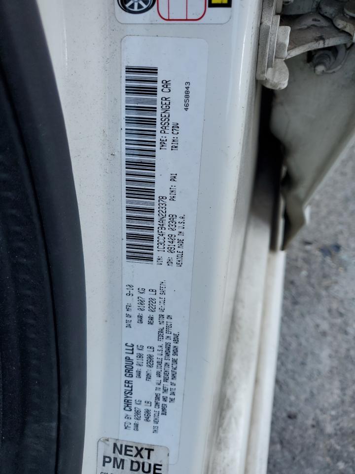 2010 Chrysler Sebring Touring VIN: 1C3CC4FB4AN223378 Lot: 86478165