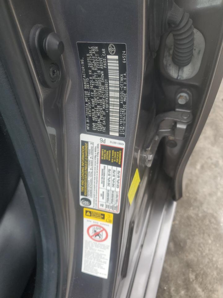 2016 Toyota Camry Le VIN: 4T1BF1FK3GU508631 Lot: 70381105