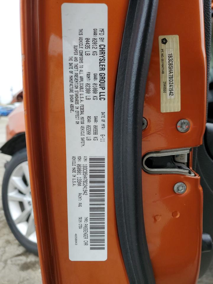 2011 Dodge Caliber Heat VIN: 1B3CB5HA7BD241942 Lot: 82346675