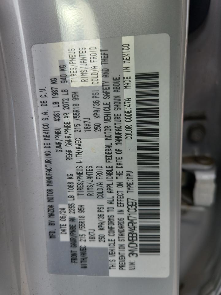 2024 Mazda Cx-30 Select VIN: 3MVDMBBM4RM710397 Lot: 85493145