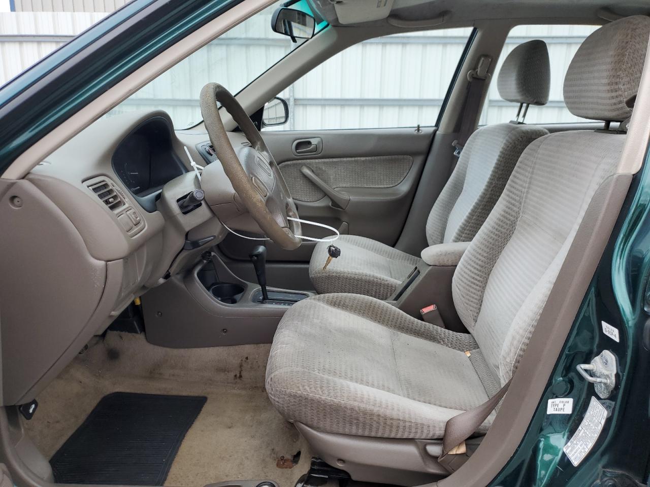 2000 Honda Civic Base VIN: 2HGEJ6618YH594500 Lot: 86138835