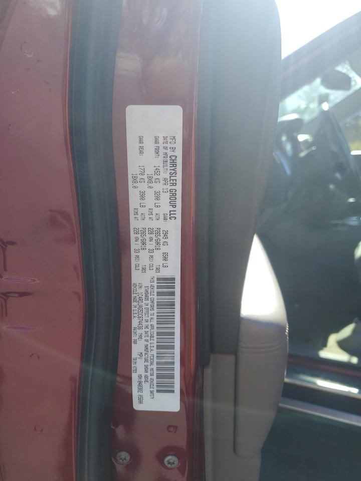 2013 Dodge Durango Sxt VIN: 1C4RDJAG5DC674436 Lot: 85532505