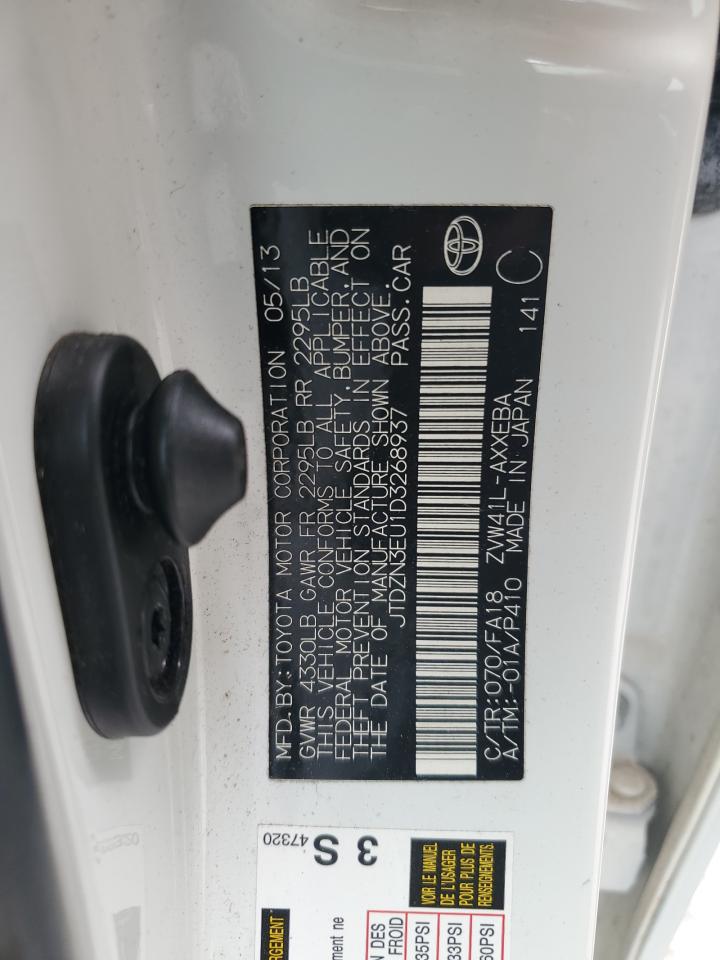 2013 Toyota Prius V VIN: JTDZN3EU1D3268937 Lot: 86500265