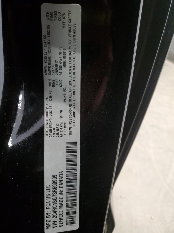 2025 Chrysler Pacifica Select VIN: 2C4RC1BG7SR600909 Lot: 85556505