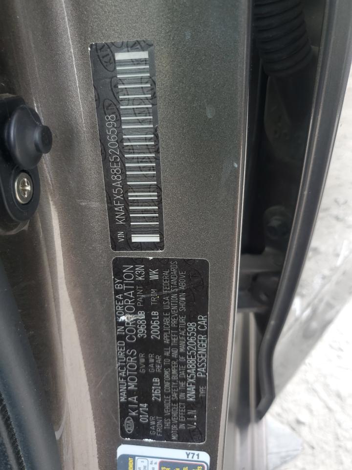 2014 Kia Forte Ex VIN: KNAFX5A88E5206598 Lot: 82613305