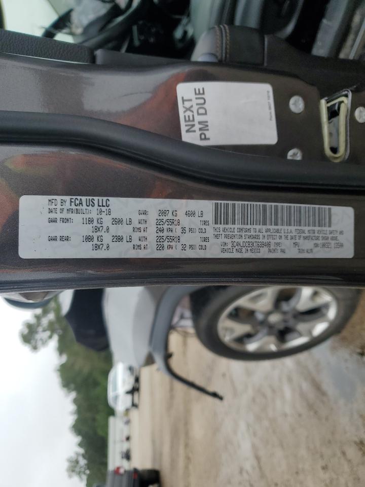 2019 Jeep Compass Limited VIN: 3C4NJDCB3KT639406 Lot: 90422225