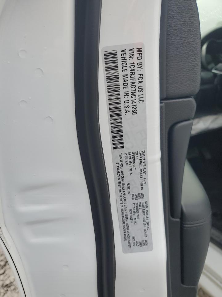 2022 Jeep Grand Cherokee Laredo E VIN: 1C4RJFAG7NC147280 Lot: 85898385