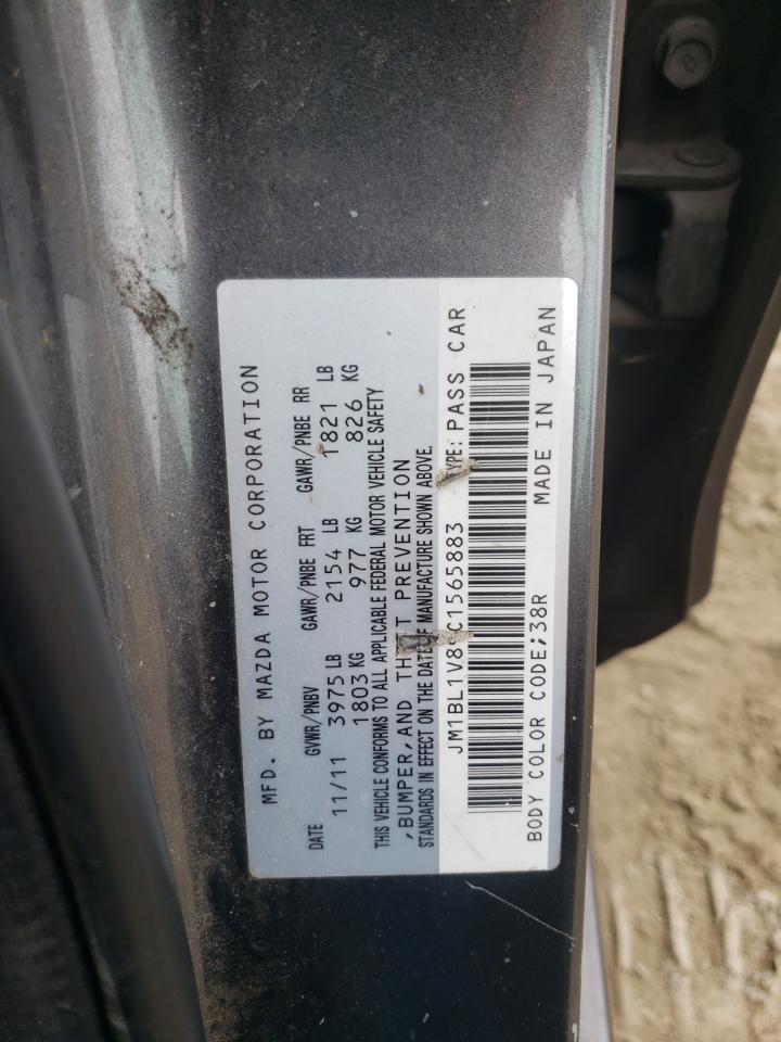 2012 Mazda 3 I VIN: JM1BL1V89C1565883 Lot: 82338165