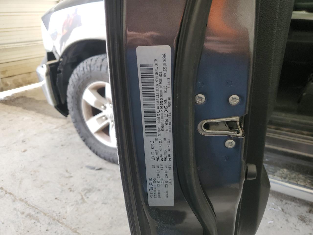 2018 Ram 1500 Slt VIN: 1C6RR6GT2JS194897 Lot: 89737775