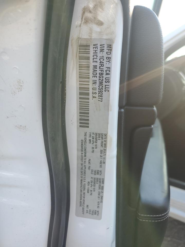 2021 Jeep Grand Cherokee Limited VIN: 1C4RJFBG2MC592877 Lot: 85137915