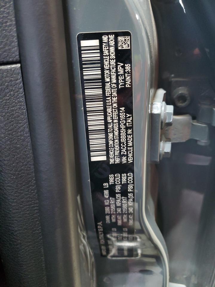 2017 Jeep Renegade Latitude VIN: ZACCJBBB5HPG16514 Lot: 86077855