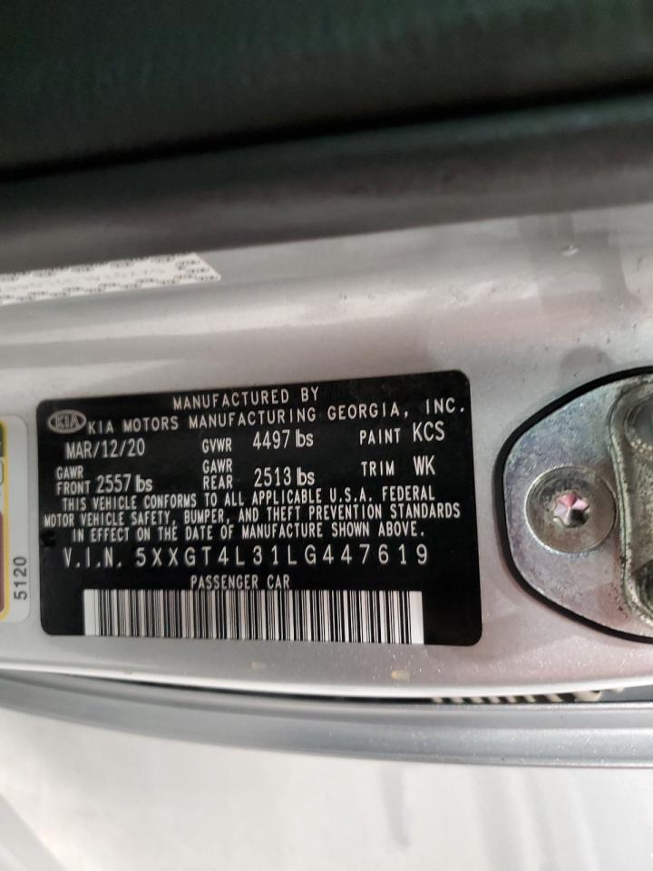 2020 Kia Optima Lx VIN: 5XXGT4L31LG447619 Lot: 90059345