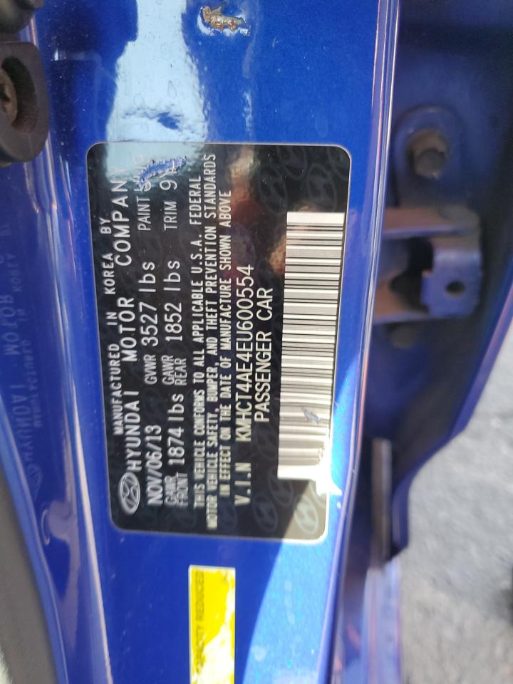 2014 Hyundai Accent Gls VIN: KMHCT4AE4EU600554 Lot: 82431295