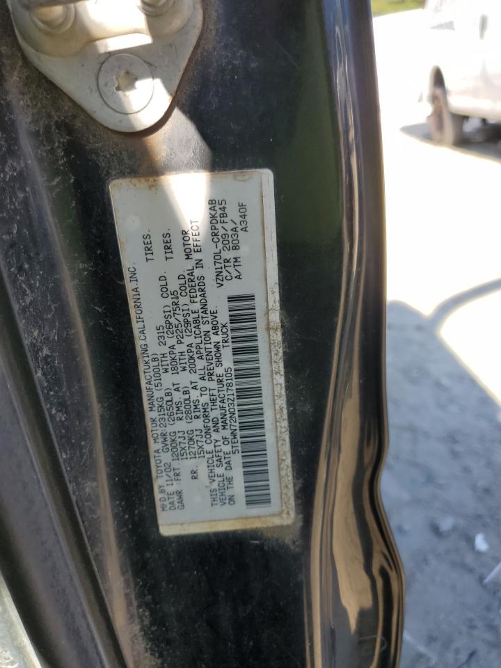 2003 Toyota Tacoma Xtracab VIN: 5TEWN72N03Z178105 Lot: 82259155