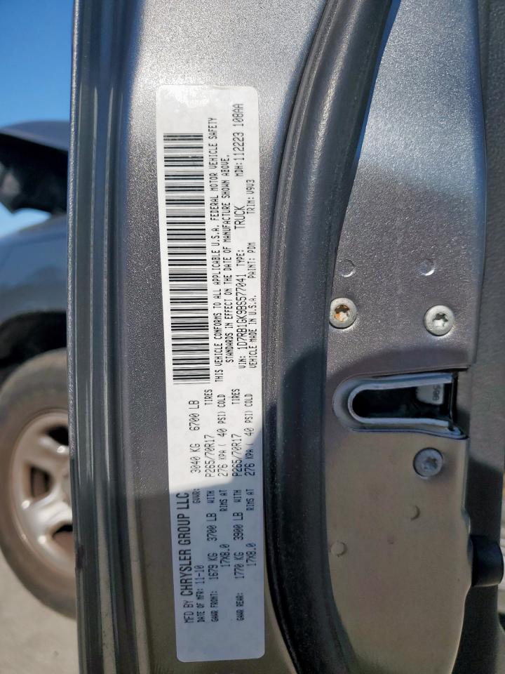 2011 Dodge Ram 1500 VIN: 1D7RB1GK9BS577041 Lot: 82297325