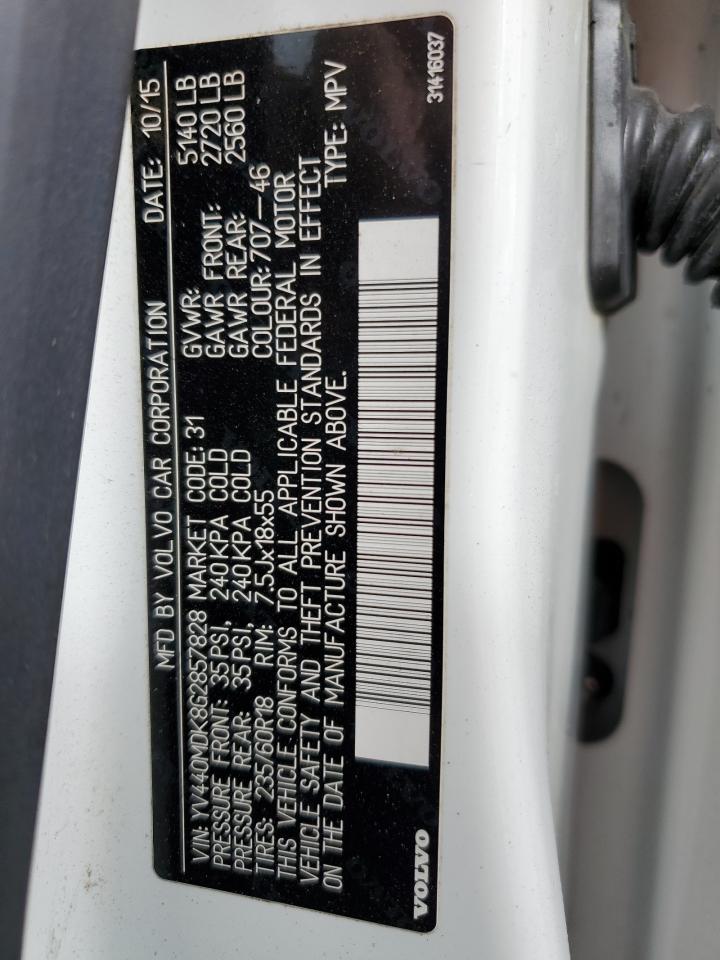 2016 Volvo Xc60 T5 Premier VIN: YV440MDK8G2857828 Lot: 85480525